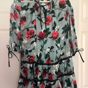 Alex and Olivia floral mini dress